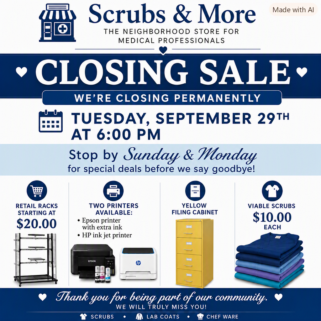Store Closing Permanently 