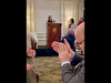 Rory Andrlik giving her acceptance speech.