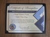 Certificate from the City of San Jacinto honoring Mikey's service in the Army during the Korean War