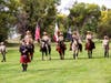 Bagpiper leading the Hemet Sheriffs Posse