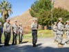 San Jacinto High School ROTC doing a rifle exhibition