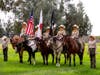 The Posse standing tall after the colors are presented at a local event.