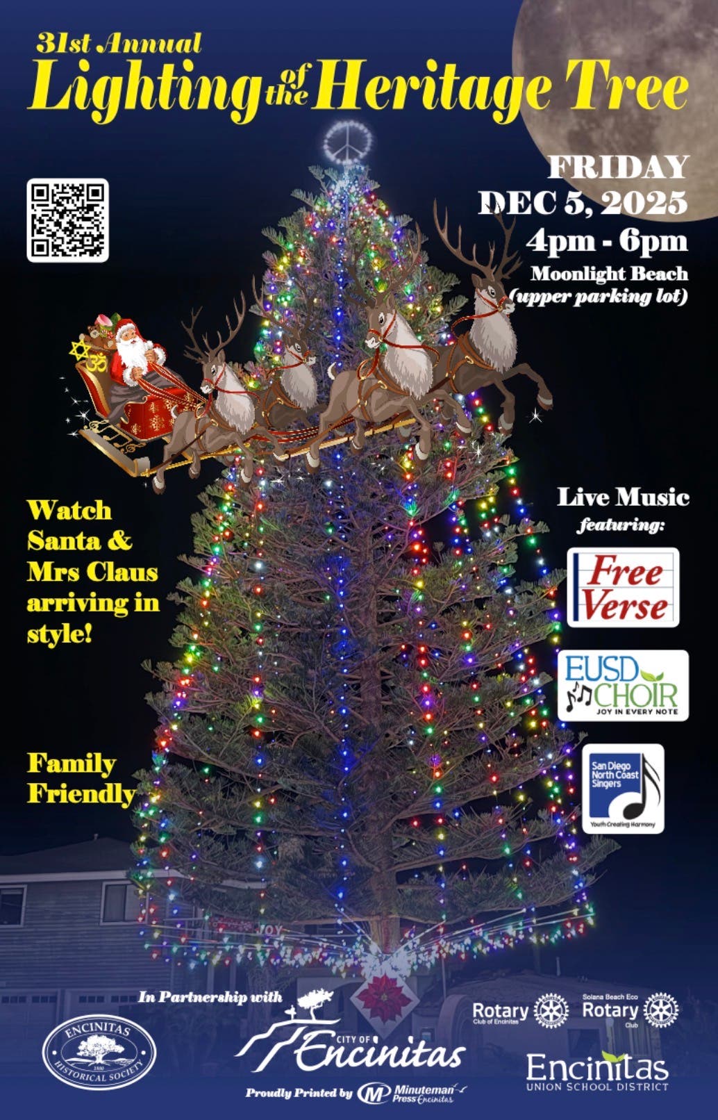 31st Annual Lighting of the Encinitas Heritage Tree