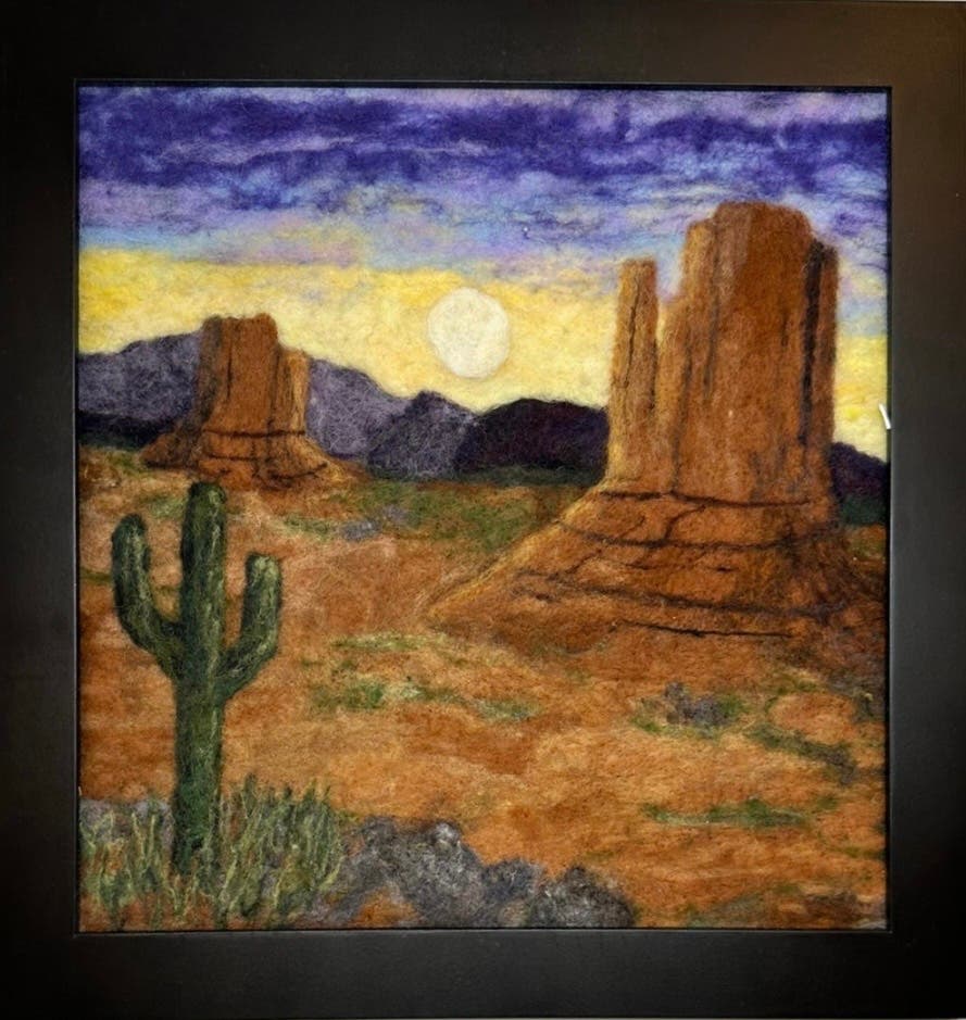 Painting with wool