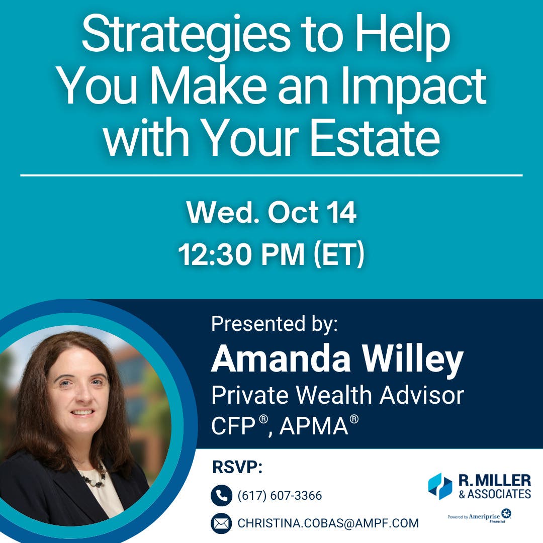 Complimentary Presentation - Strategies to Help You Make an Impact with Your Estate