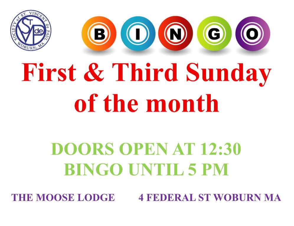 St. Vincent de Paul Bingo!