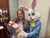 The Easter Bunny visits Silver Cross NICU.