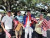 Chapter President Brett McMullen, William Scott, Walter Arnold and Daughters of the American Revolution member Pam Hinds (Image credit Pam Hinds)
