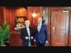Clete Belsom with President Brett McMullen. (Image credit Harry Fuller)