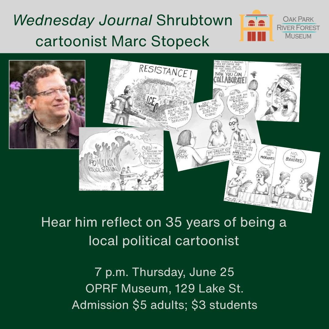 Wednesday Journal cartoonist Marc Stopeck to speak