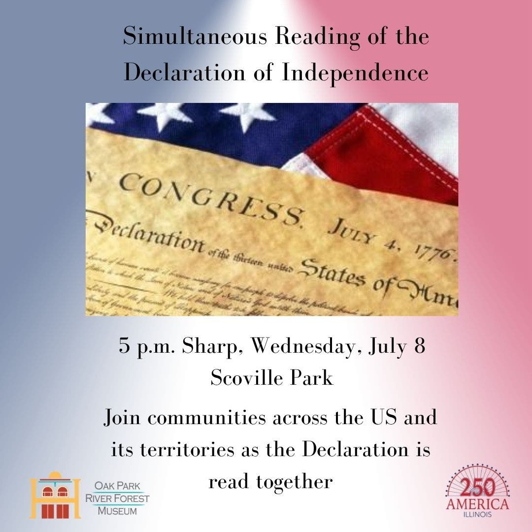 Simultaneous Reading of the Declaration of Indpendence