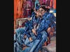 Latika Sridhar, "Disappearing Into the Couch," oil on canvas