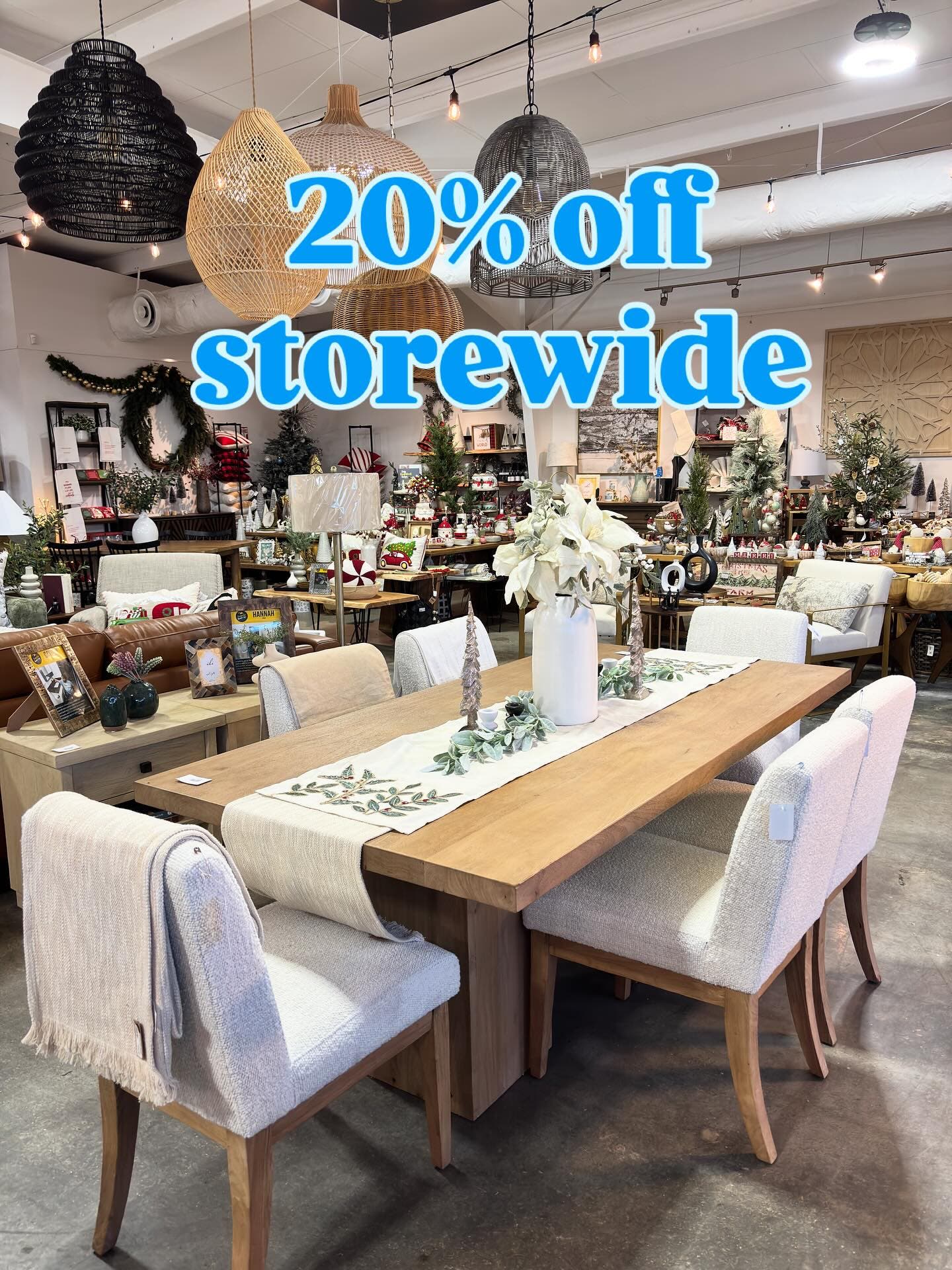 Nov 15 | 20% Off Storewide! Gifts, Furniture & Decor | Roswell, GA Patch