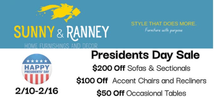 Presidents Day SALE all week!  