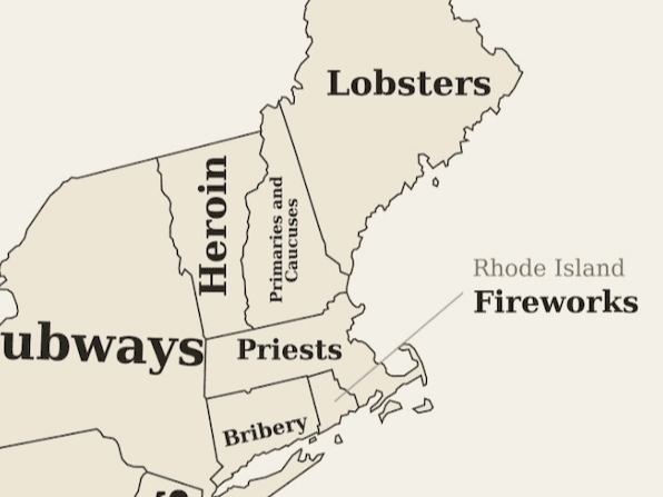 The Times’ Granite State coverage, as sparse as it may be, is dominated by politics: “Primaries and Caucuses; Political Advertising; Endorsements; Political Debates and Political Action Committees.”
