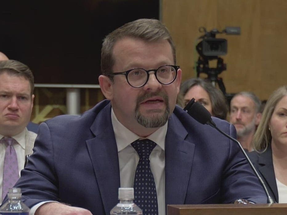 James Erdman III testifies before the U.S. Senate Homeland Security Committee on May 13, 2026.
