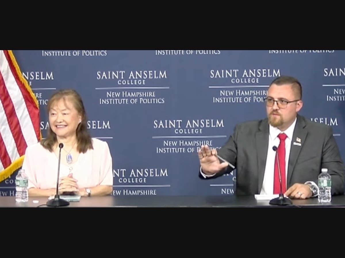 Republicans Victor Orlando and Lily Tang Williams were ready to rumble when they took the stage at the New Hampshire Journal NH-02 GOP primary debate Thursday night.