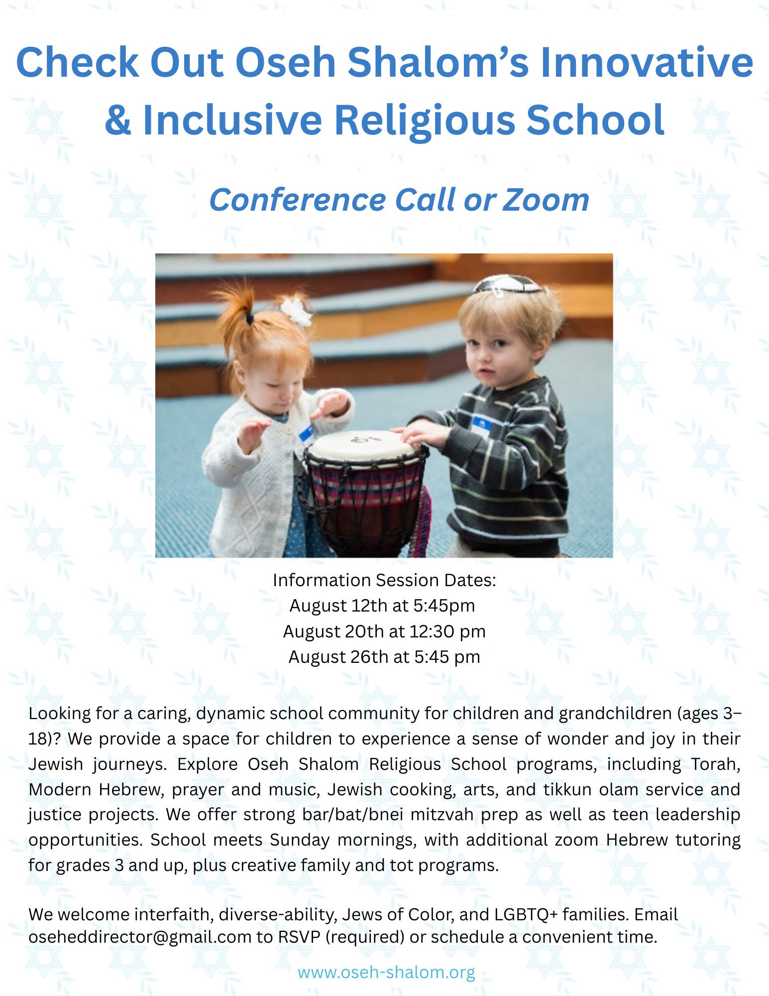 Check Out Oseh Shalom’s Innovative & Inclusive Religious School