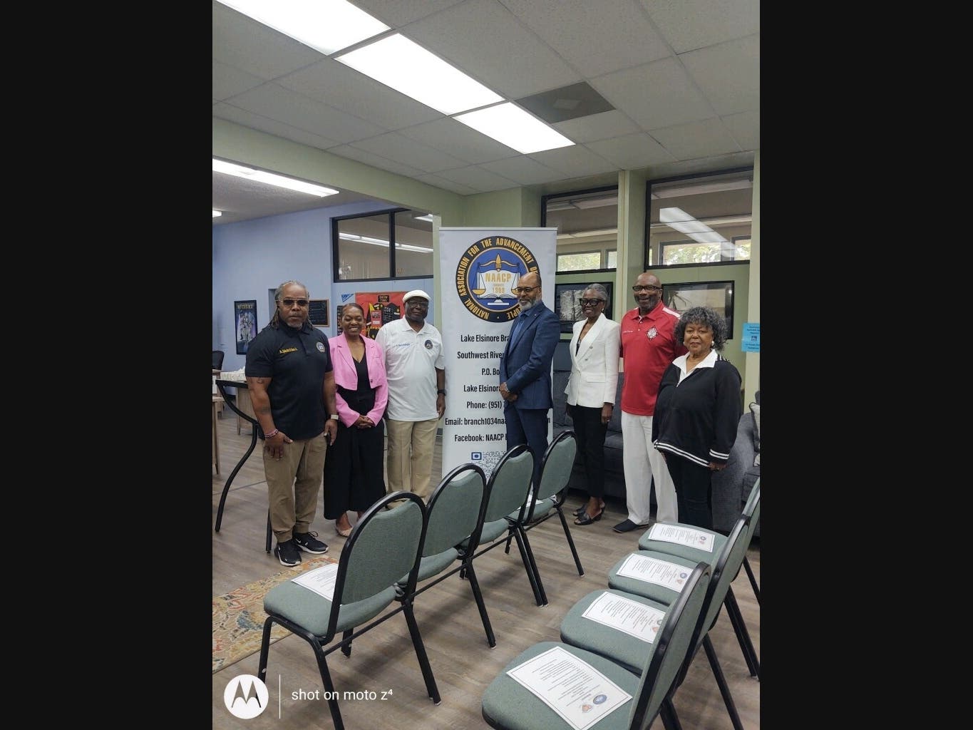 Sept. 16th event branch officers & speakers: Asst. Treasurer Dr. Sylvester House, Education Chair Dr. Shellie Dansby, Membership Chair Dr. Charles Washington, President Myles Ross, retired Judges Linda & Eugene Verin, Historian Brenda Phillips