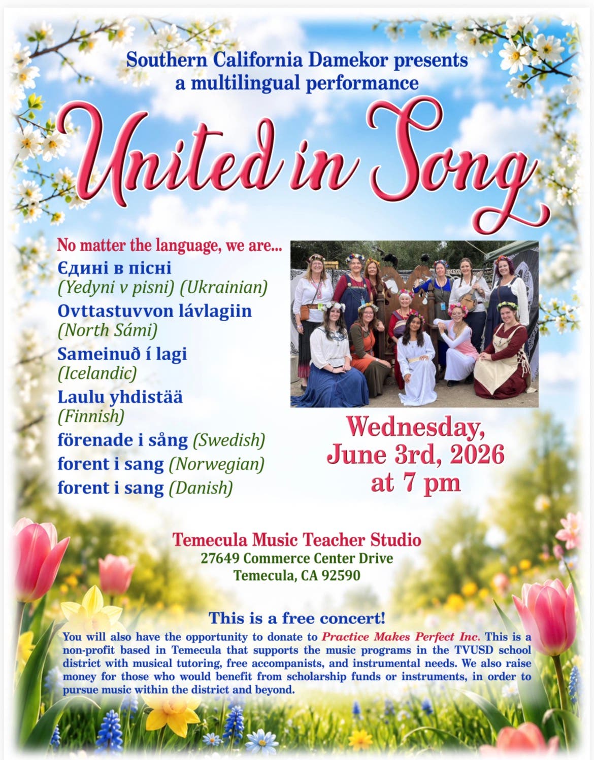 Southern California Damekor Presents United in Song