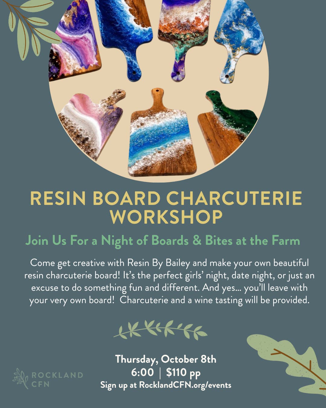 Resin Board Charcuterie Workshop