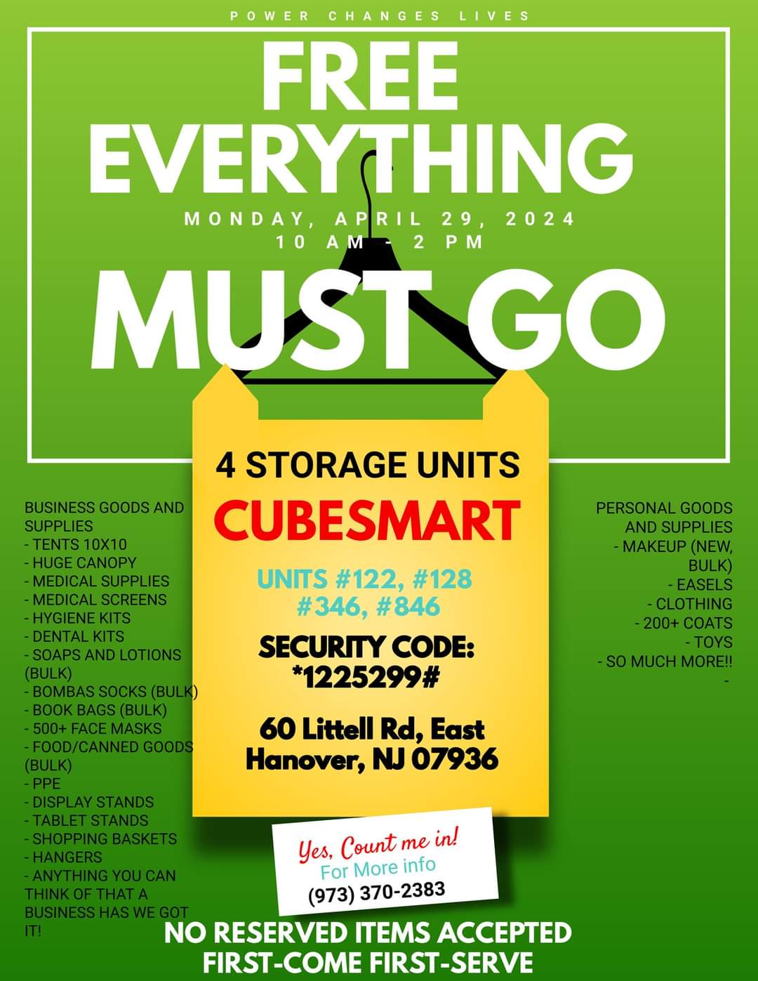 Apr 29 Going Out of Business Giveaway FREE Event Parsippany, NJ Patch