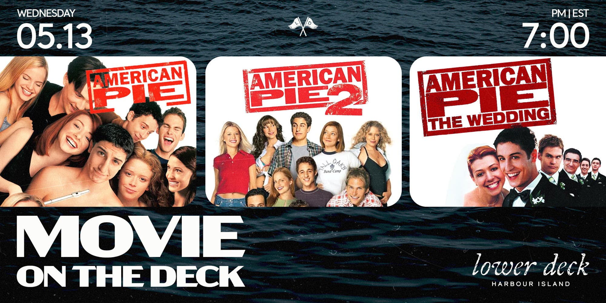 Movie Night at Lower Deck: American Pie, American Pie 2, American Pie 'The Wedding'