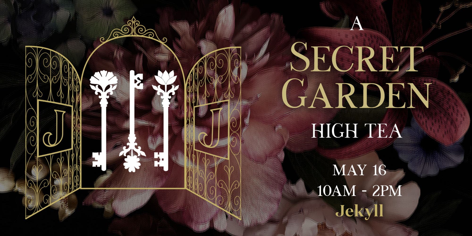 A Secret Garden High Tea at Jekyll Hyde Park