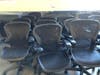 The highest quality office chair 80% off new with a 3 year warranty-The Herman Miller Aeron thousands of chairs in stock -Steelcase, Knoll, Haworth, Humanscale, Allsteel, Geiger etc... from $75-$475 and many in between.  All with a 3 warranty!