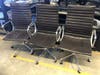 Classical Herman Miller Eames Aluminum Group Leather Chairs-Hard to find. A designers dream.....