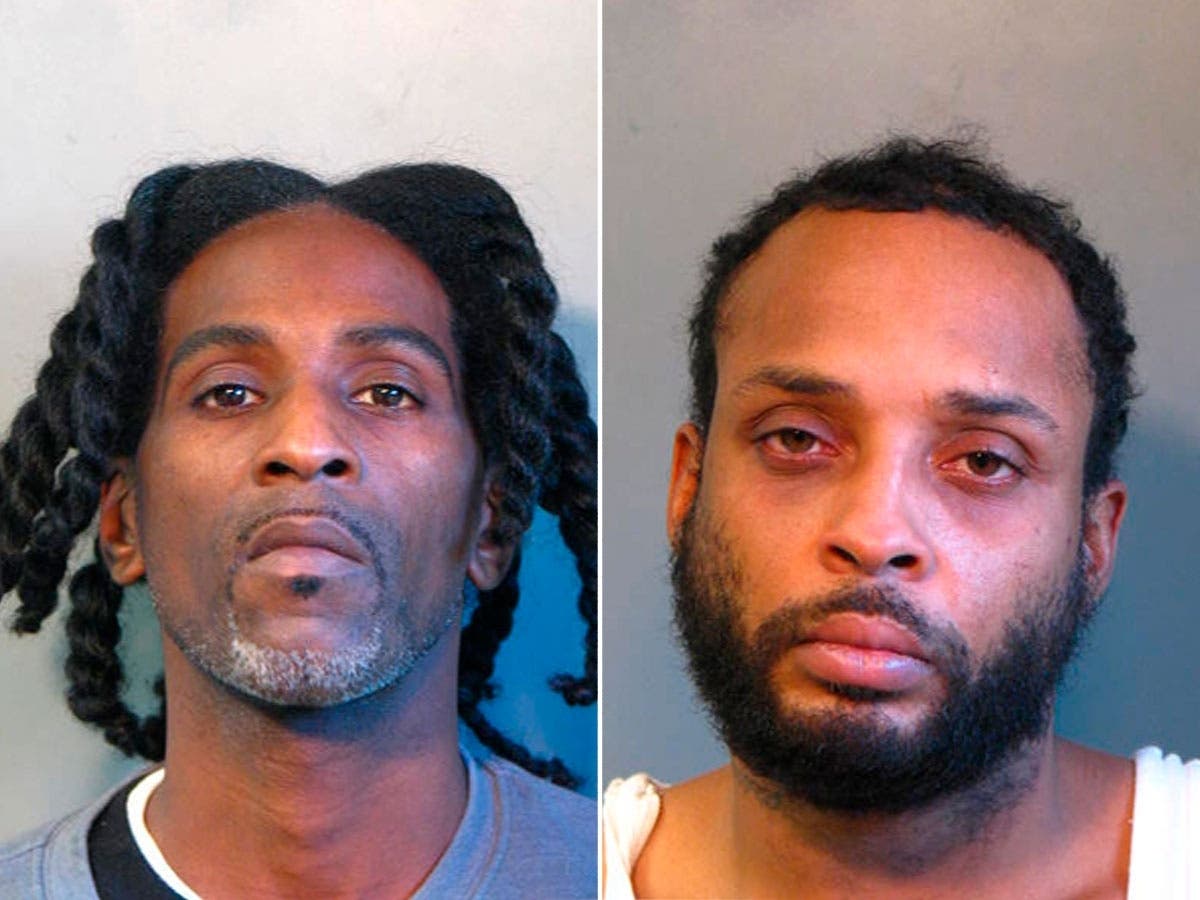 Nassau County police said detectives arrested two men -- Jason Jackson, 40, of  Selden and David Robinson, 38, of Schenectedy -- on weapons charges following a car crash in New Cassel on Tuesday.