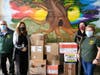 Chris Mirro and Nick Mirro spearheaded a food drive alongside the Hicksville Gardens Civic Association to benefit Lee Avenue families around Thanksgiving. ​