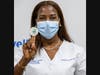 Nurse Sandra Lindsay after receiving her second dose of the COVID-19 vaccine.