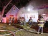 A fire broke out inside a country cape on Helene Street in Wantagh early Monday morning.