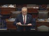 In this image from video, Senate Majority Leader Chuck Schumer speaks after the Senate acquitted former President Donald Trump in his second impeachment trial in the Senate at the U.S. Capitol in Washington, Saturday, Feb. 13.