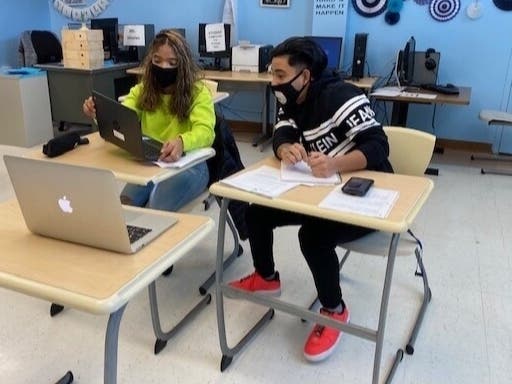 Paul D. Schreiber High School juniors, Roger Carias Escobar and Elianny Tavares, recently took part in the 2021 Puerto Rican/Hispanic Youth Leadership Institute via Zoom.