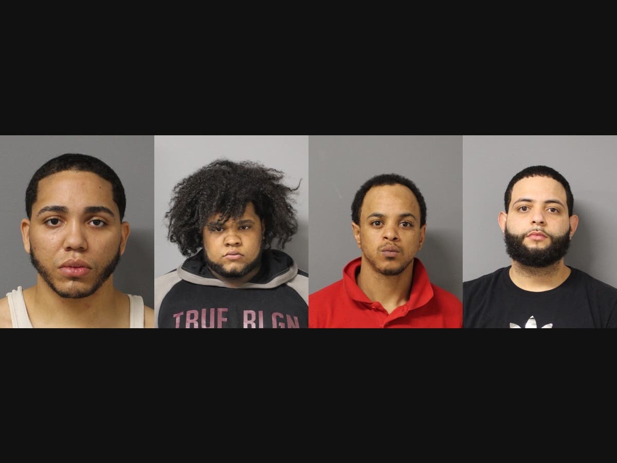 Four New Jersey men — Alvin Rufino, 22, Engel Paulino Gomez, 20; Jose Soriano, 30 and Darwin Marcano Jimenez, 28 — have been charged with third-degree grand larceny, police said.