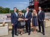 Northwell officials celebrated the progress of the $325 million Petrocelli Advanced Surgical Pavillion at North Shore University Hospital with a beam topping-off ceremony.
