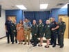 Heather Warren reunited on Thursday with the first responders who helped her deliver her son, Kendall, in August.