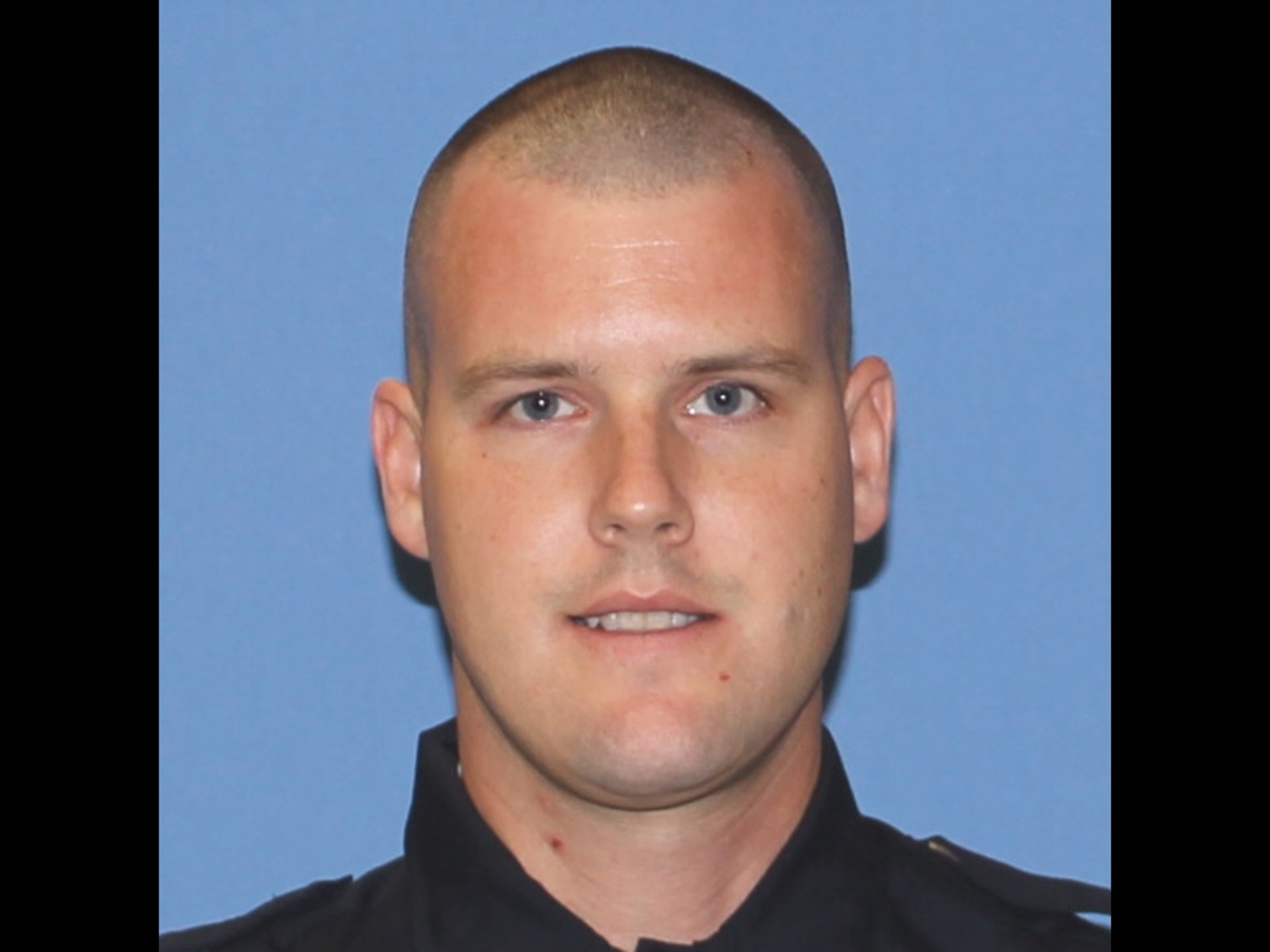 Suffolk police say Officer Timothy Thrane was seriously injured in a crash on Wednesday.