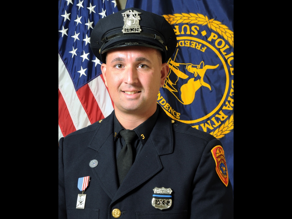 Suffolk County Police Officer Vincent Pelliccio died in a single-car crash on Monday in Selden.