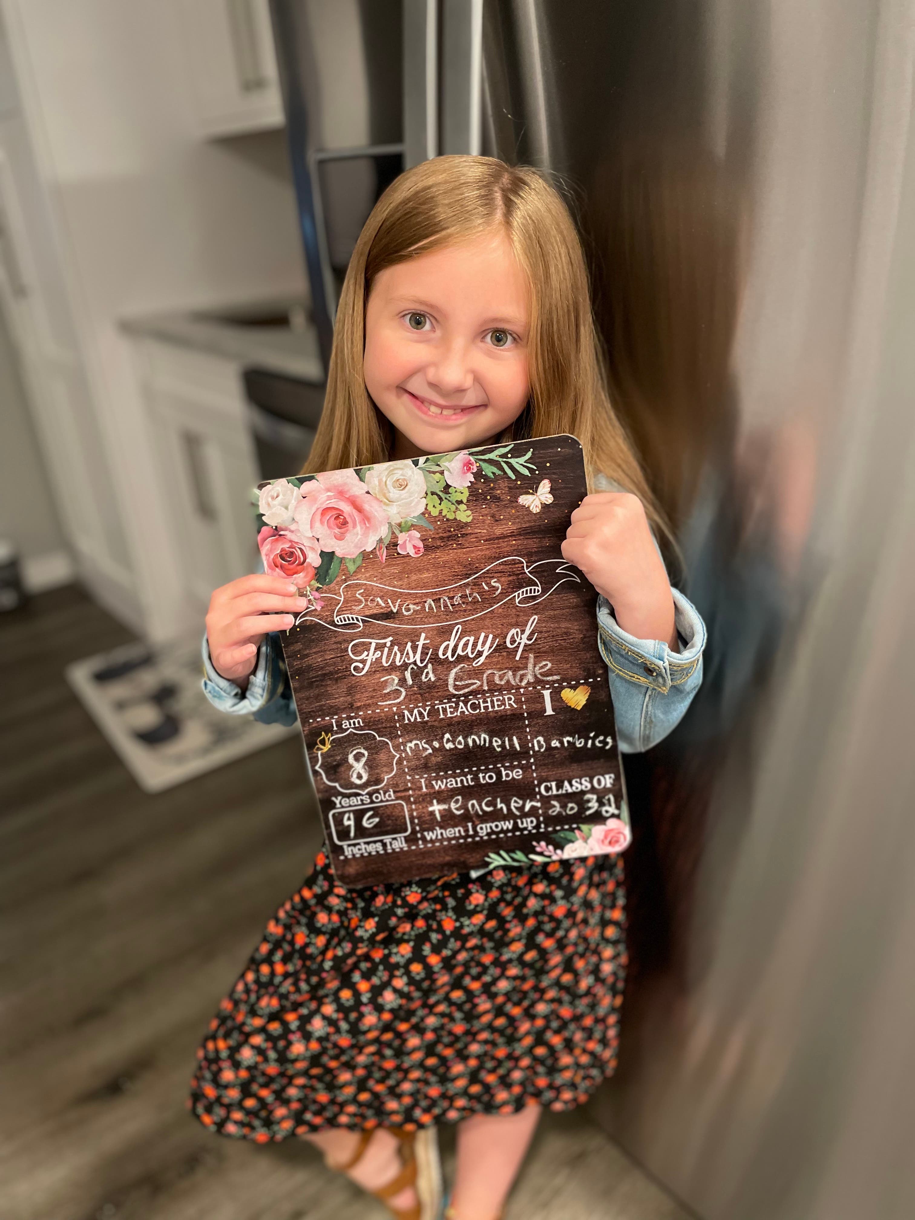 Savannah Klatman, 3rd Grade, Verne W. Critz Elementary School /Melissa Krulish 