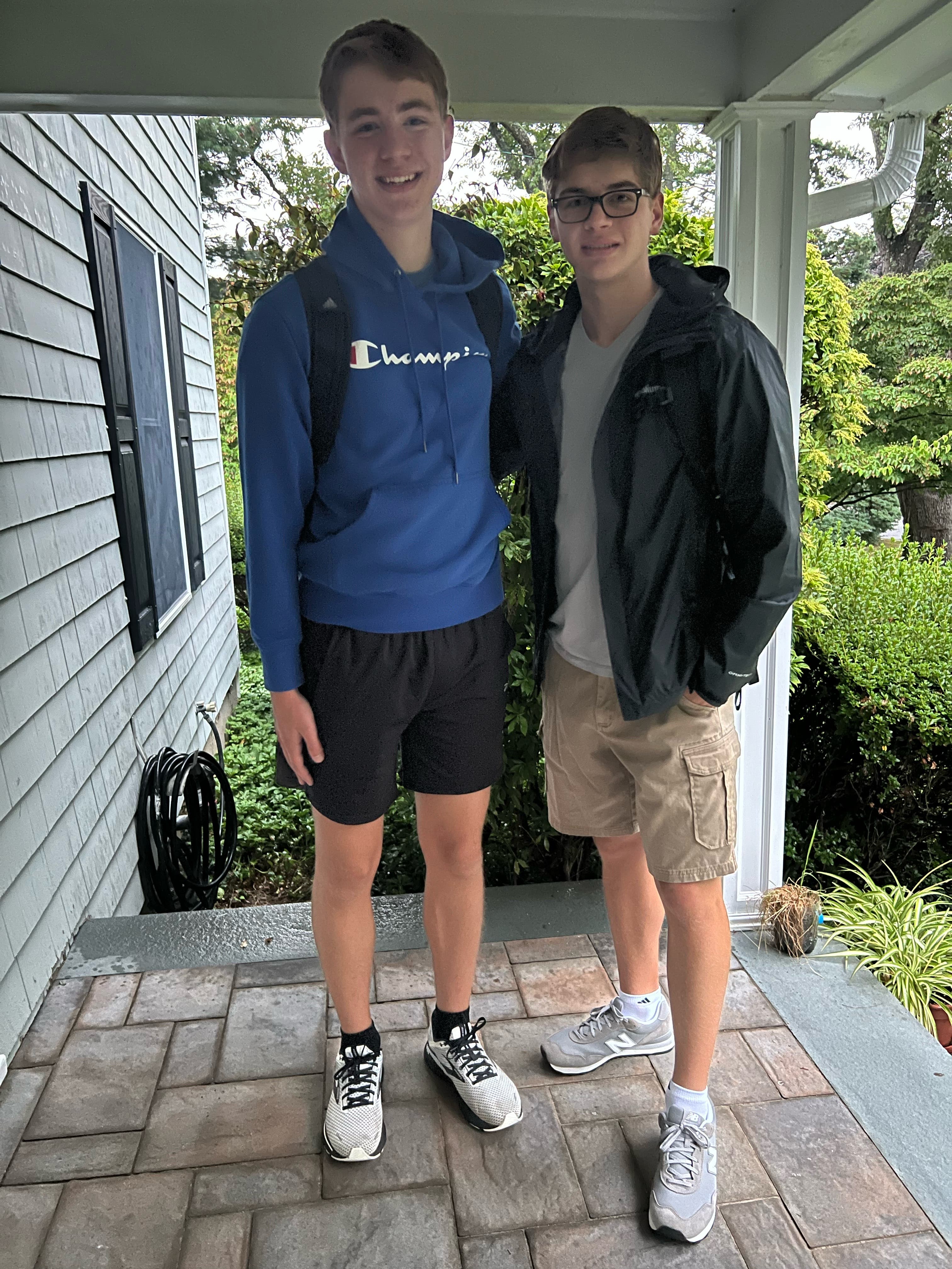 Brothers Owen Timm, Grade 10, and Ethan Timm, Grade 12, Ward Melville High School / Janene Timm