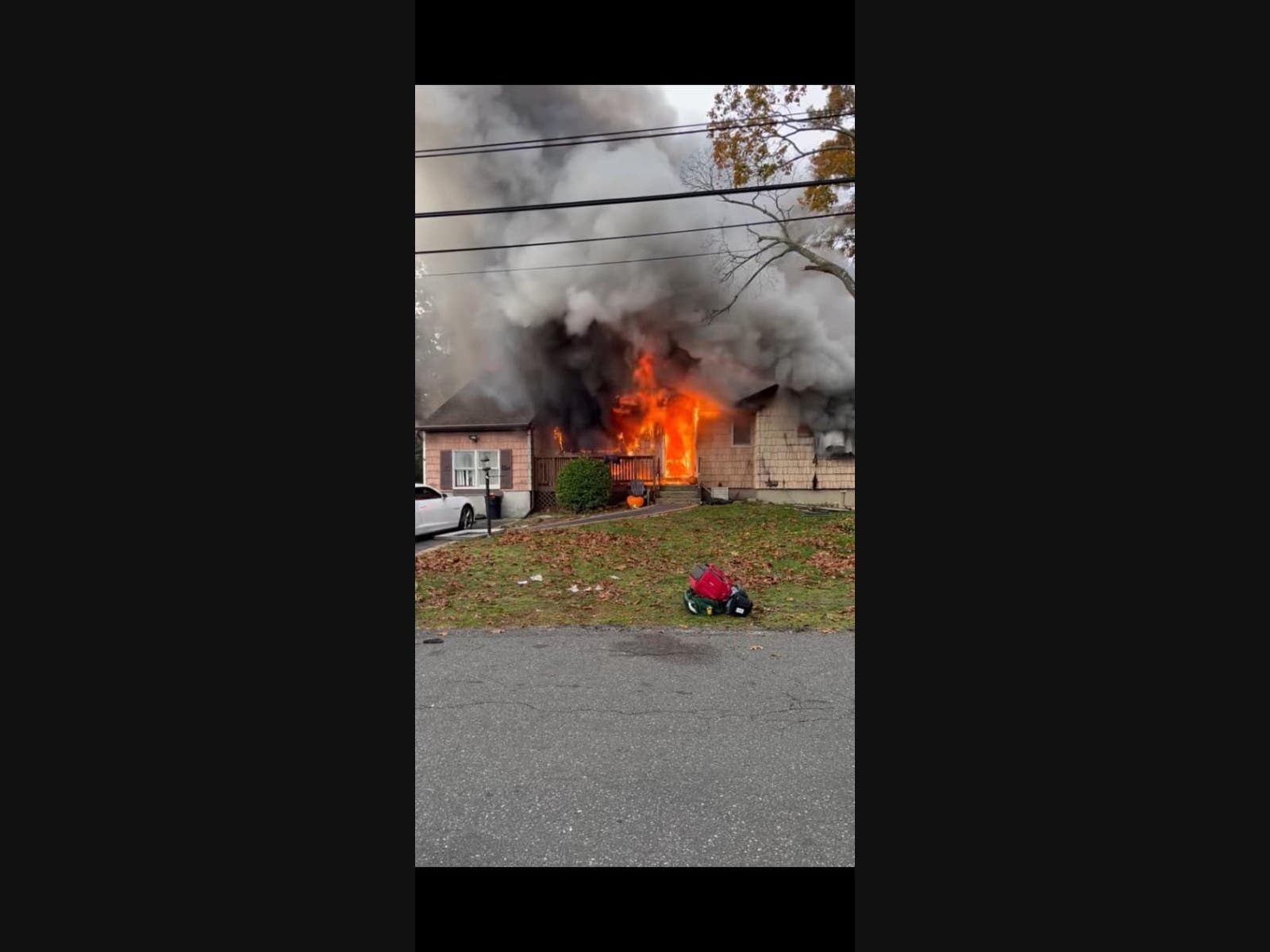A man was found seriously injured after a fire broke out at a North Patchogue home, Fire Chief Ted Peters says.