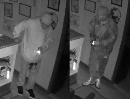 Two men burglarized an East Patchogue business in January, Suffolk police said.