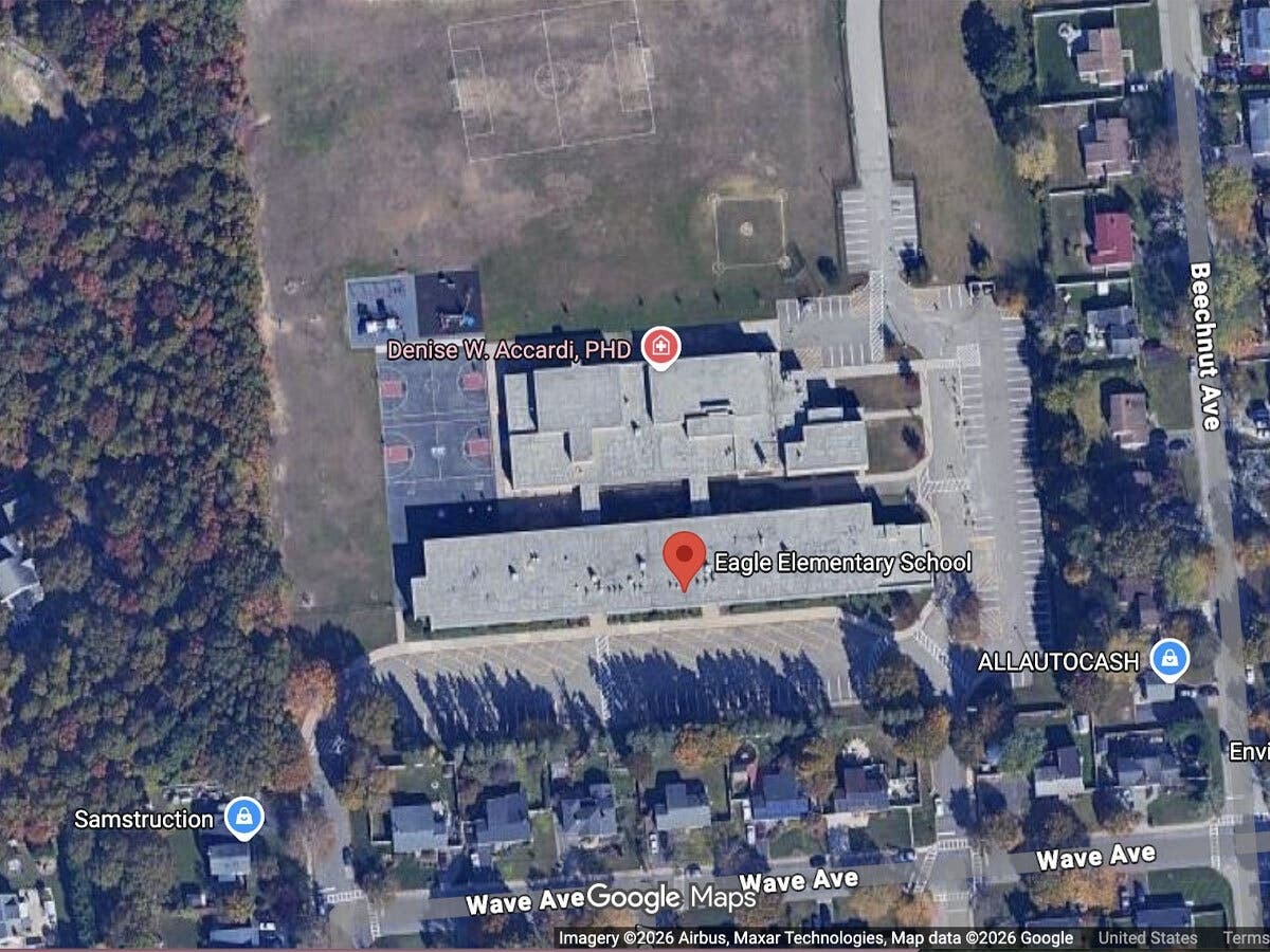 Suffolk police say they are investigating incidents in which a man  exposed himself outside of Eagle Elementary School in Medford two separate times.