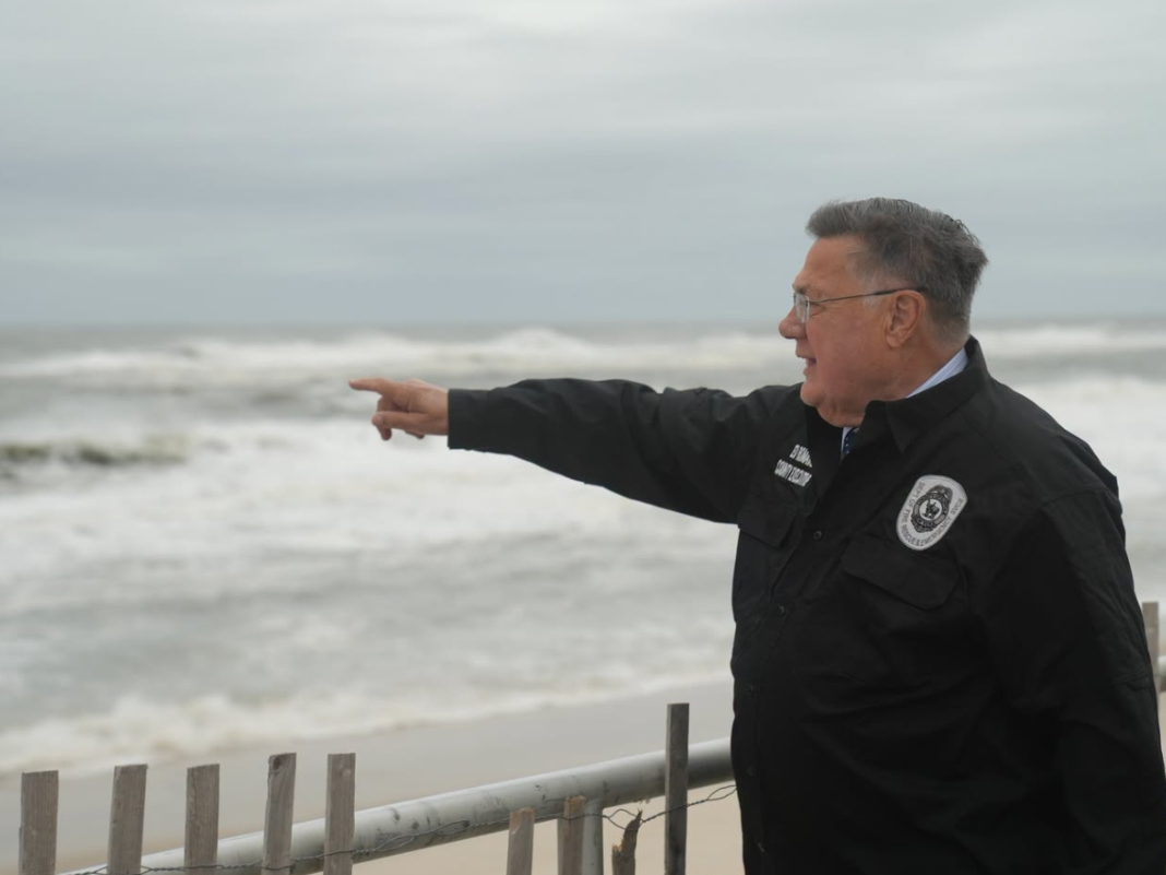 Suffolk Executive Ed Romaine will be joined by local officials and first responders to provide an update on the nor’easter impacting the region at a briefing at the county's Office of Emergency Management on Saturday.