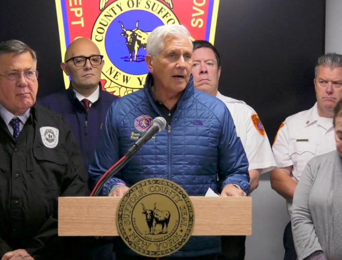 Nassau County Executive Bruce Blakeman is expected to hold a news conference Sunday to further discuss the nor’easter impacting the county.