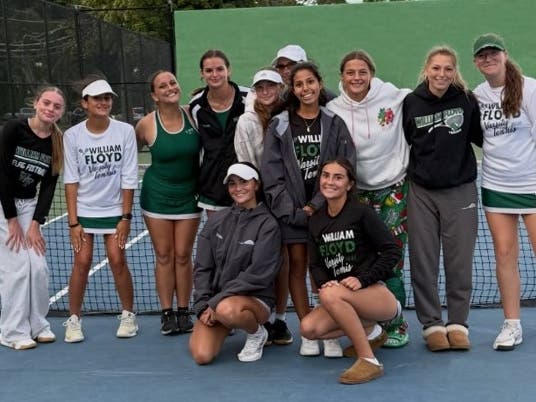 The William Floyd girls’ varsity tennis team continued the program’s longstanding tradition of excellence throughout the 2026 season by winning the Division Championship and securing their 24th consecutive playoff berth recently, district officials said.