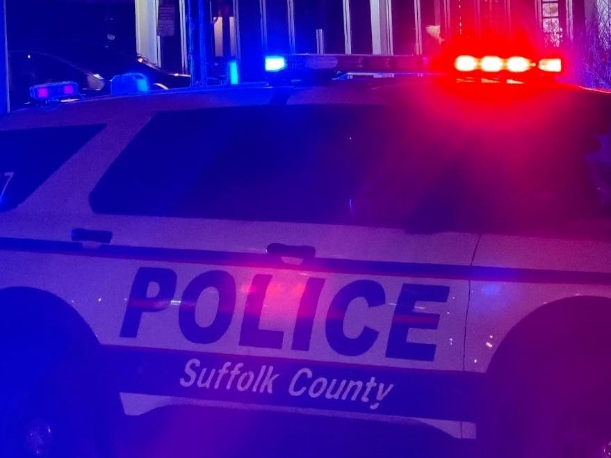 Two pedestrians were hurt in two separate crashes in Brookhaven Town on Tuesday, Suffolk police said.